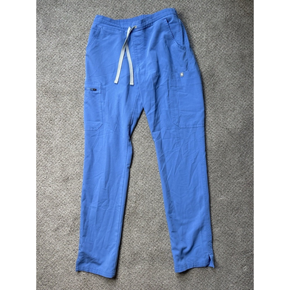 Figs XS Yola Skinnny Scrub Pants Bottoms Ceil Blue Technical Collection